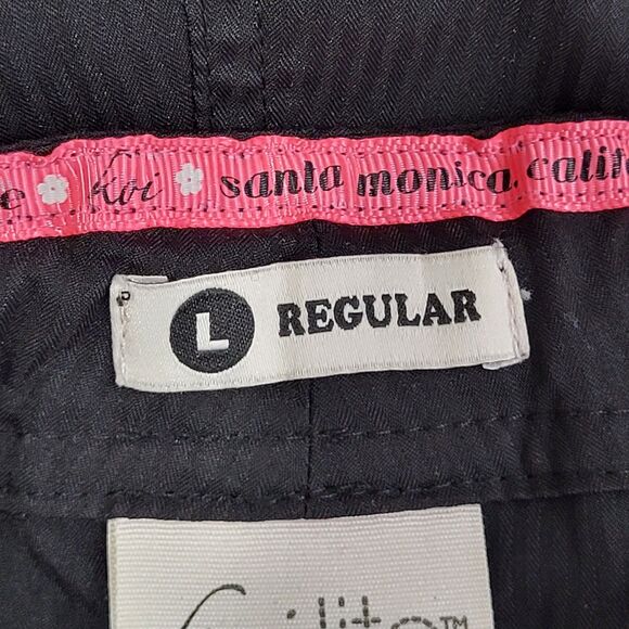 Koi Lite Scrub Pants Womens Large Black Slim Fit Mechanical Drawstring Pockets - Picture 14 of 16